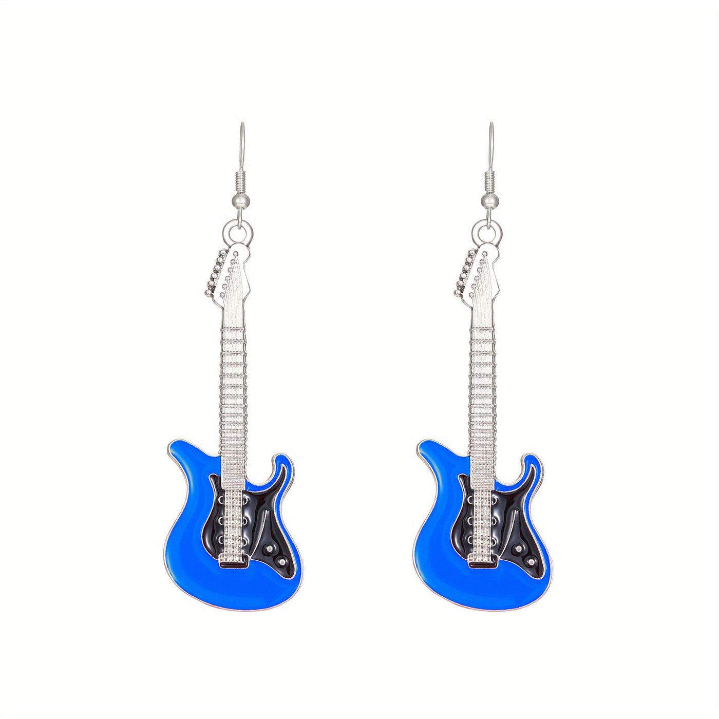 Funny Retro Punk Electric Guitar Drop Earrings Hip Hop Style