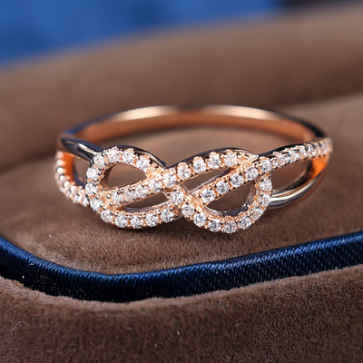 Silvery Rings Infinity Ring 925 Sterling Silver Ring Charms Endless