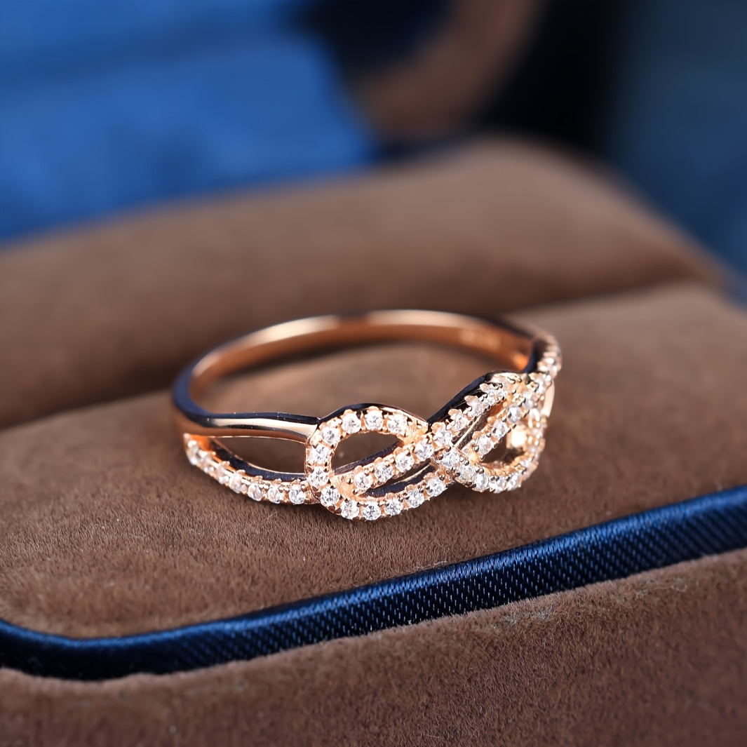 Silvery Rings Infinity Ring 925 Sterling Silver Ring Charms Endless