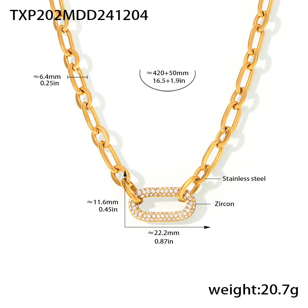 Factory Cuban Chain Couple Necklace Bracelet Jewelry Sets
