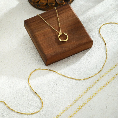 Fashion Gold Plated Three-layer Oval Paperclip