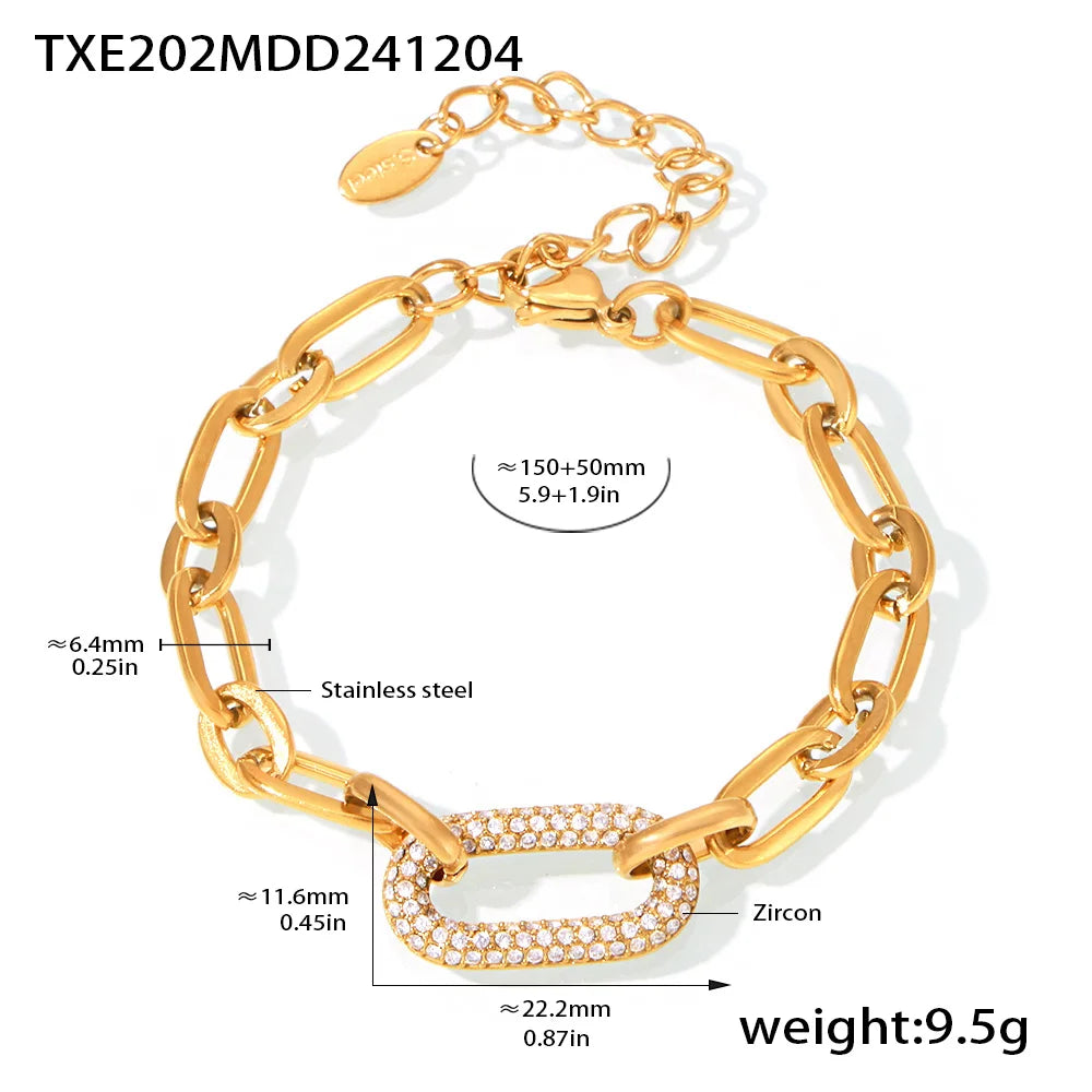 Factory Cuban Chain Couple Necklace Bracelet Jewelry Sets