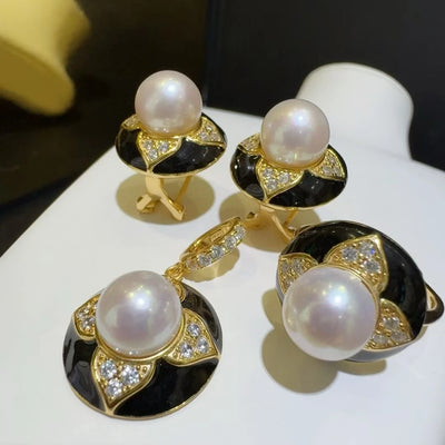 Fashion  Forward 18K Gold  Plated Pieces With Captivating Crystal