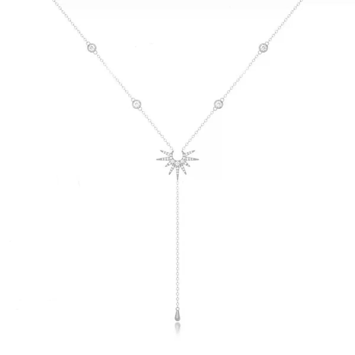 Fashion Gold Color Y-Shaped Pendant Necklaces For Women Girls