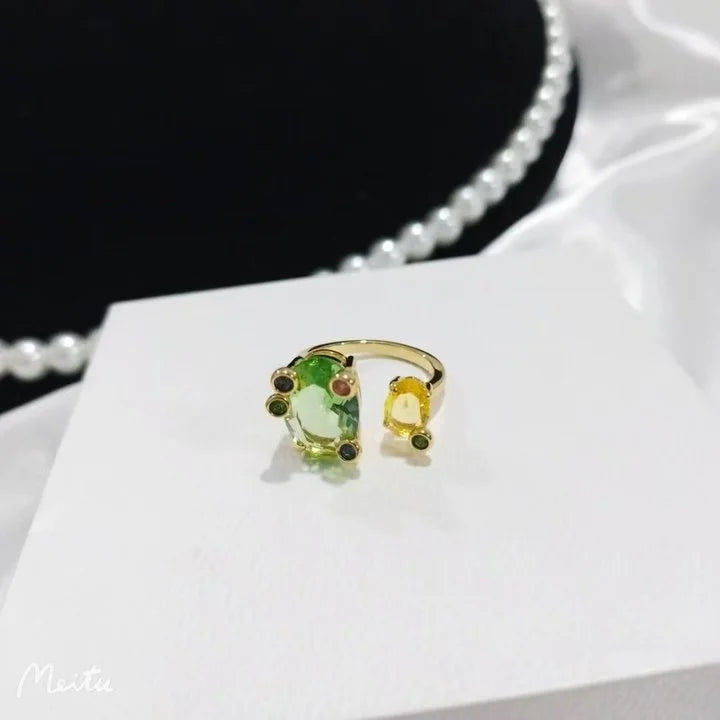 Fashion  Forward 18K Gold  Plated Pieces With Captivating Crystal