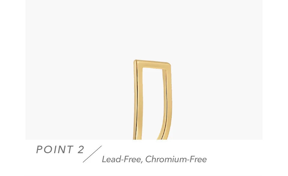 ENFASHION Geometric Rings For Women 18K Gold Color