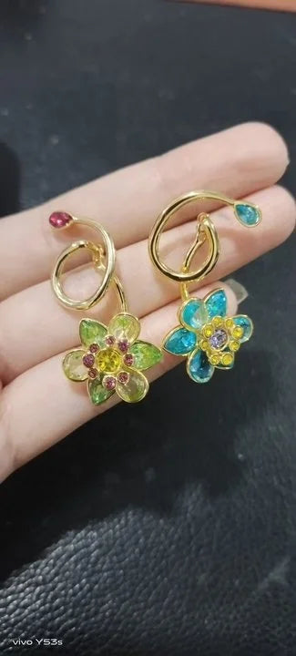 Fashion  Forward 18K Gold  Plated Pieces With Captivating Crystal