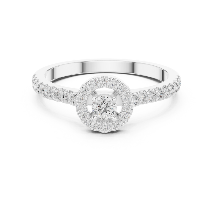 Round lab-grown diamond ring by THE LAB Jewellers