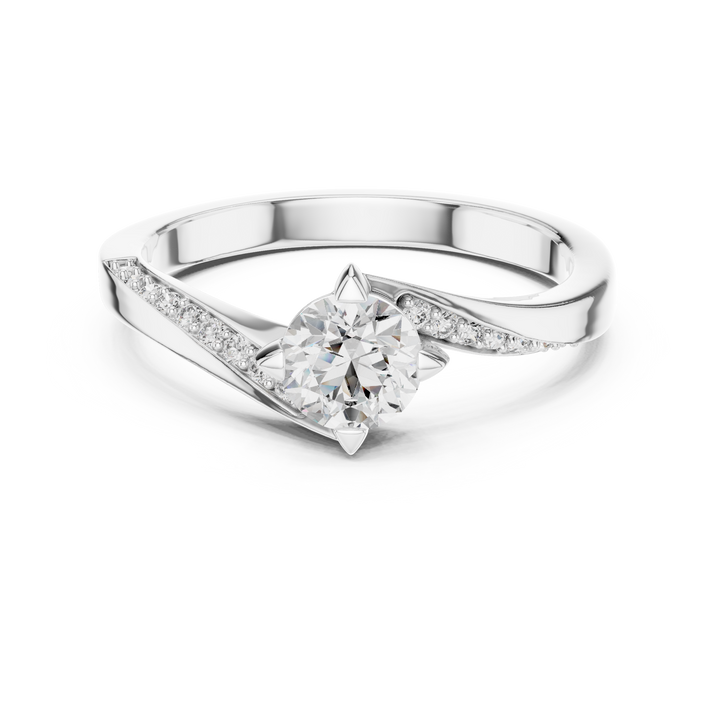 Round lab-grown diamond ring by THE LAB Jewellers
