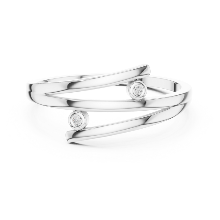 Bezel-set round lab-grown diamond ring by THE LAB Jewellers