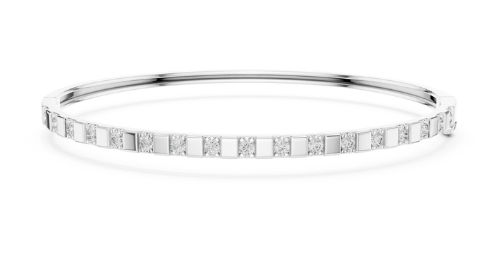 Prong set round lab-grown diamond bracelet by THE LAB Jewellers