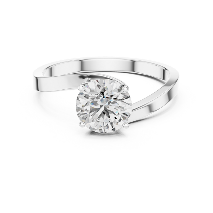Round cut lab-grown diamond solitaire ring by THE LAB Jewellers