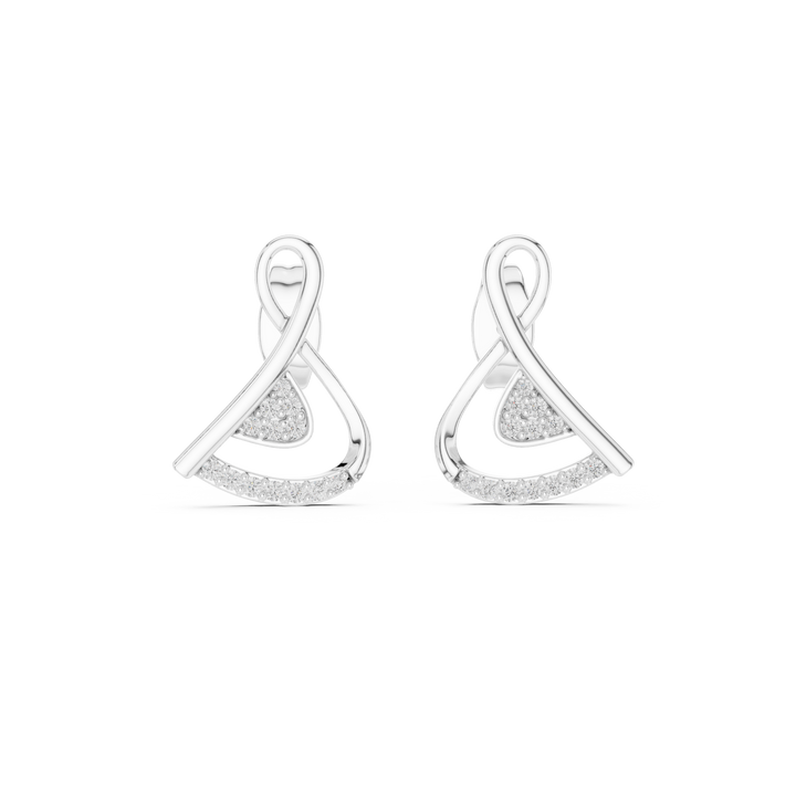 Prong-set round lab-grown diamond earrings by THE LAB Jewellers