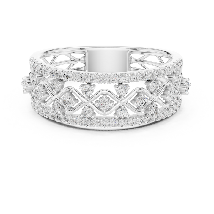 Round lab-grown diamond ring by THE LAB Jewellers