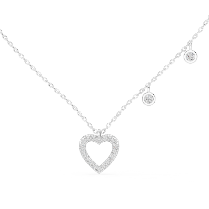 Round lab-grown diamond necklace by THE LAB Jewellers
