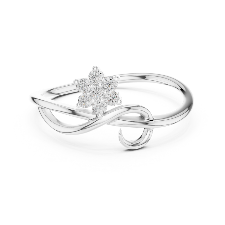 Claw-set round lab-grown diamond ring by THE LAB Jewellers