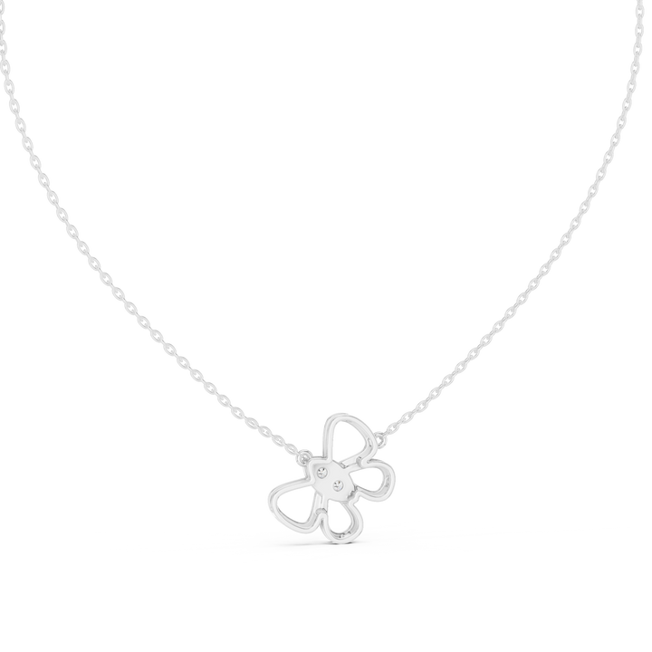 Pavé set round lab-grown diamond pendant (0.16ct total) by THE LAB Jewellers