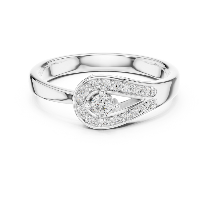 Round lab-grown diamond ring by THE LAB Jewellers
