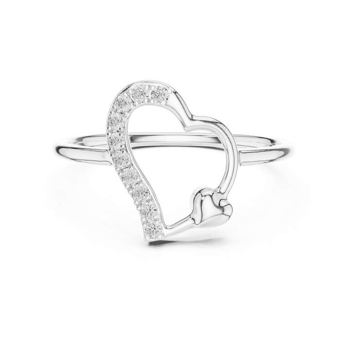 Micro prong round lab-grown diamond ring by THE LAB Jewellers