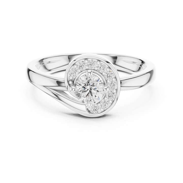 Round lab-grown diamond ring by THE LAB Jewellers
