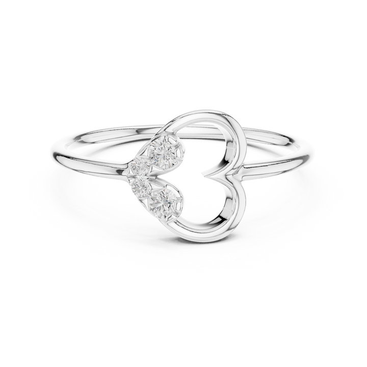 Micro prong round lab-grown diamond ring by THE LAB Jewellers