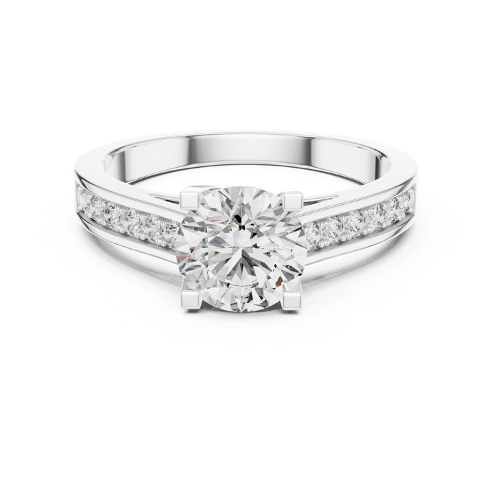 Round cut lab-grown diamond ring by THE LAB Jewellers