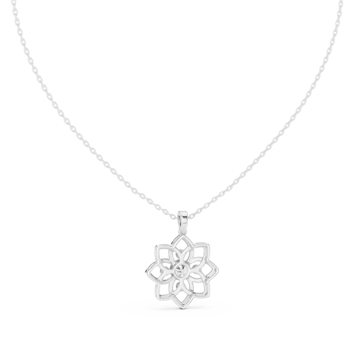 Bezel set round lab-grown diamond pendant (0.45ct total) by THE LAB Jewellers
